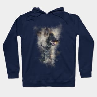 distorted puppy design Hoodie